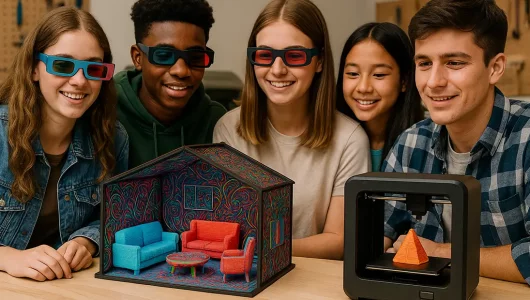 Room Design mit KI, 3D und Lasercutting